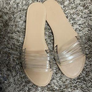 clear sandals